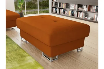 Reginia Fotpall 67 cm Dark Orange - Møbler - Stoler - Krakk - Fotskammel