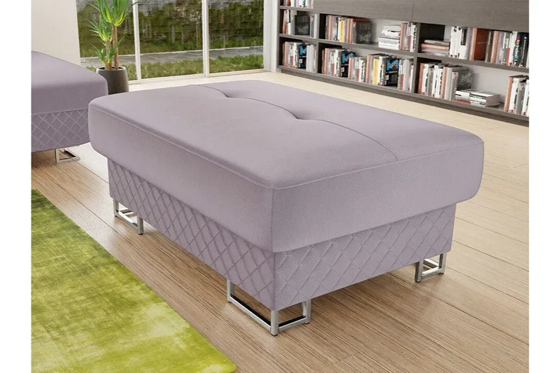 Reginia Fotpall 67 cm Light purple - Møbler - Stoler - Krakk - Fotskammel