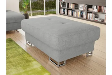 Reginia Fotpall 67 cm Ljusgrå - Møbler - Stoler - Krakk - Fotskammel