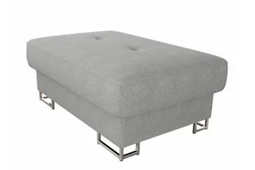 Reginia Fotpall 67 cm Ljusgrå - Møbler - Stoler - Krakk - Fotskammel