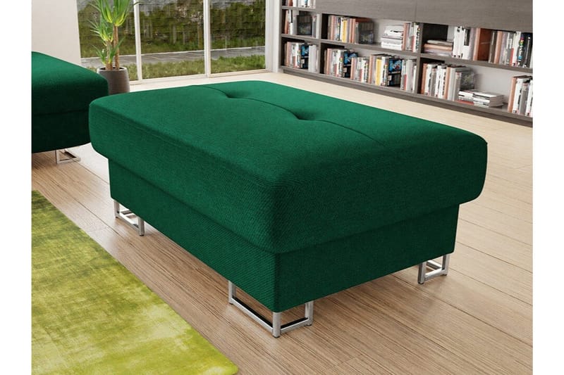 Reginia Fotpall 67 cm NO_BRAND Dark green - Møbler - Stoler - Krakk - Fotskammel