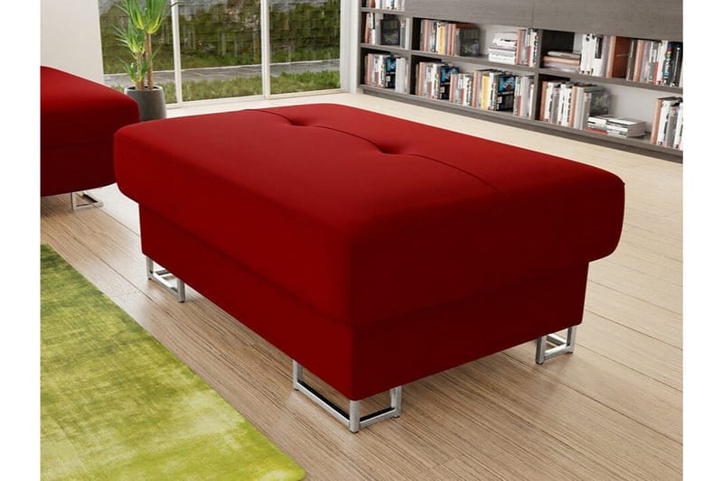 Reginia Fotpall 67 cm NO_BRAND Dark red - Møbler - Stoler - Krakk - Fotskammel
