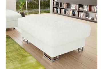 Reginia Fotpall 67 cm White - Møbler - Stoler - Krakk - Fotskammel