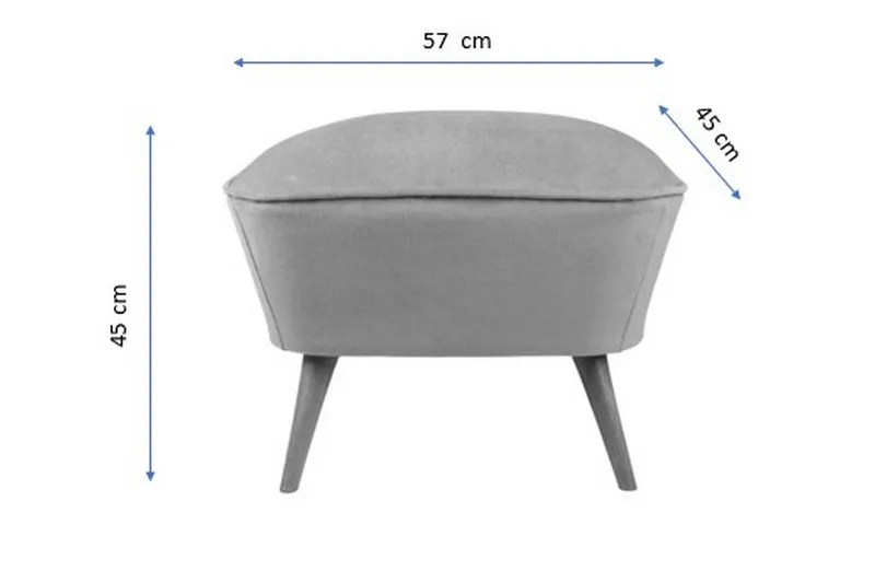Saberi Fotskammel - Rød - Møbler - Stoler - Krakk - Fotskammel