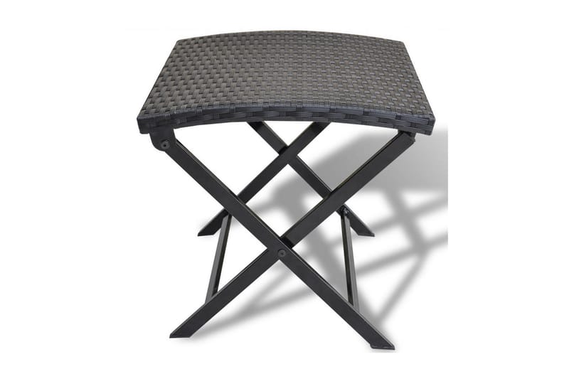 Sammenleggbar stol polyrotting svart - Svart - Fotskammel