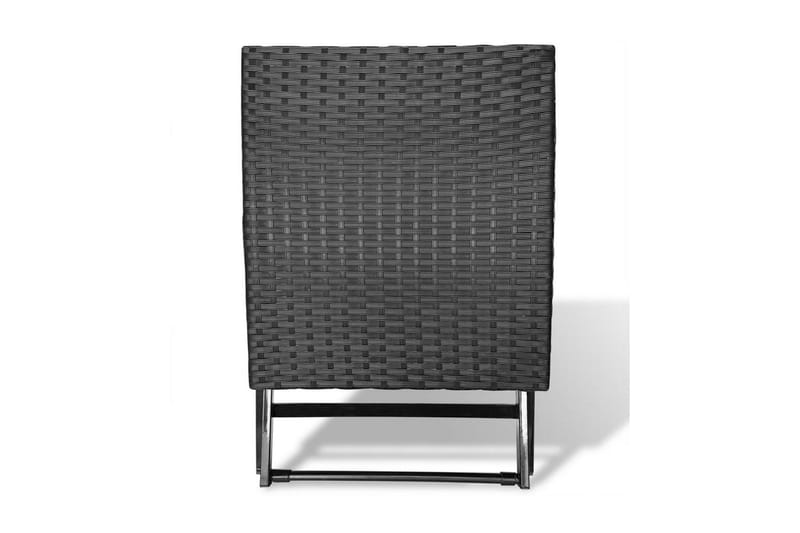 Sammenleggbar stol polyrotting svart - Svart - Fotskammel