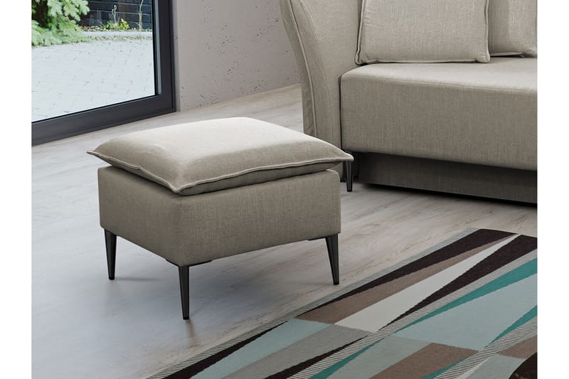 Staffin Fotpall 50 cm beige - Møbler - Stoler - Krakk - Fotskammel