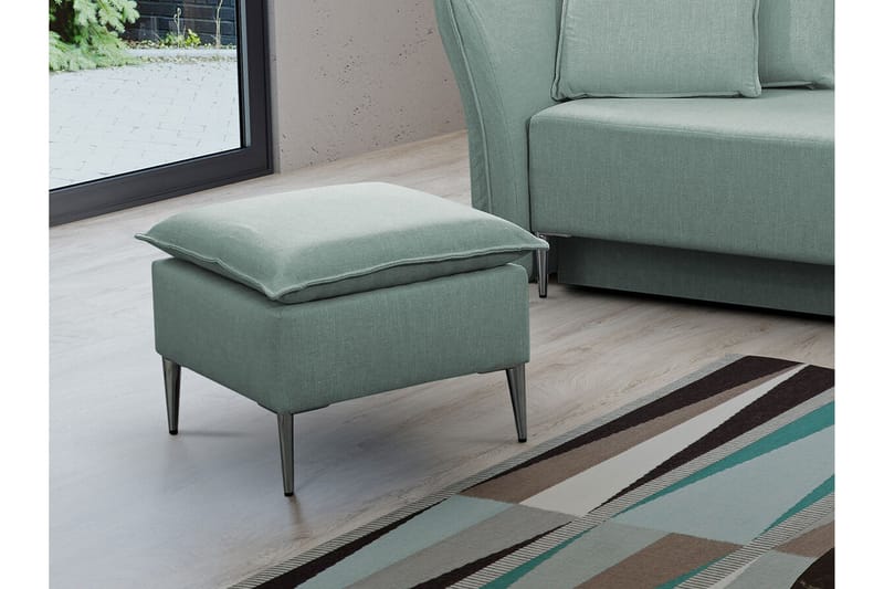 Staffin Fotpall 50 cm Dark Blue/Light Blue - Møbler - Stoler - Krakk - Fotskammel