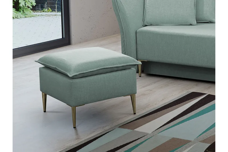 Staffin Fotpall 50 cm Light green - Møbler - Stoler - Krakk - Fotskammel