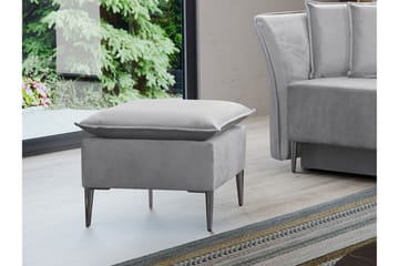 Staffin Fotpall 50 cm Light grey/Dark grey - Møbler - Stoler - Krakk - Fotskammel