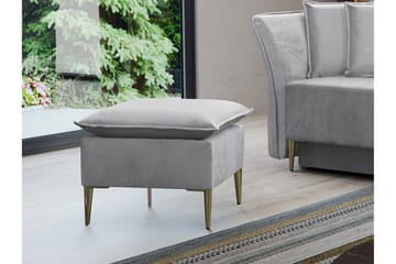 Staffin Fotpall 50 cm Ljusgrå - Møbler - Stoler - Krakk - Fotskammel