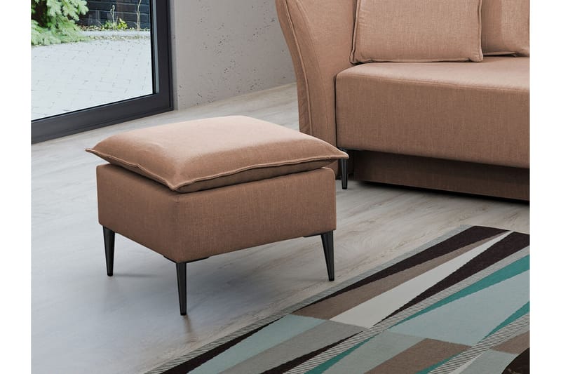 Staffin Fotpall 50 cm NO_BRAND beige - Møbler - Stoler - Krakk - Fotskammel