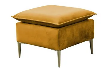 Staffin Fotpall 50 cm NO_BRAND Yellow - Møbler - Stoler - Krakk - Fotskammel