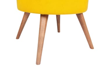 Stefanescu Fotskammel - Gul - Møbler - Stoler - Krakk - Fotskammel