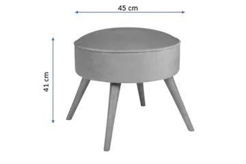 Stefanescu Fotskammel - Gul - Møbler - Stoler - Krakk - Fotskammel