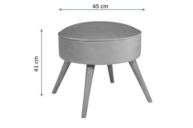 Stefanescu Fotskammel - Rød - Møbler - Stoler - Krakk - Fotskammel