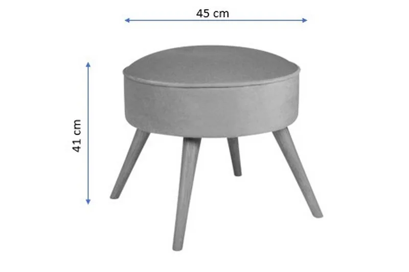 Stefanescu Fotskammel - Turkis - Møbler - Stoler - Krakk - Fotskammel