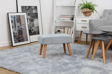 TAKOMA Fotskammel 30 x 50 cm - Grå - Møbler - Stoler - Krakk - Fotskammel