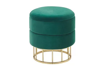 Tomakulla Fotskammel med Oppbevaring - Grønn - Møbler - Stoler - Krakk - Fotskammel