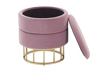 Tomakulla Fotskammel med Oppbevaring - Rosa - Møbler - Stoler - Krakk - Fotskammel