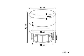 Tomakulla Fotskammel med Oppbevaring - Rosa - Møbler - Stoler - Krakk - Fotskammel
