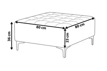 Toomey Fotskammel - Grå - Møbler - Stoler - Krakk - Fotskammel