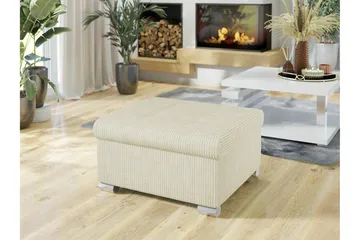 Trefor Fotpall 68 cm - Cream - Møbler - Stoler - Krakk - Fotskammel