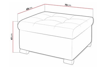 Trefor Fotpall 68 cm - Grøn - Møbler - Stoler - Krakk - Fotskammel