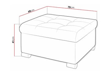 Trefor Fotpall 68 cm - Møbler - Stoler - Krakk - Fotskammel