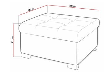 Trefor Fotpall 68 cm - Møbler - Stoler - Krakk - Fotskammel