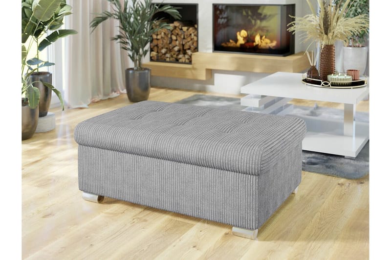 Trefor Fotpall 70 cm - Grå - Møbler - Stoler - Krakk - Fotskammel