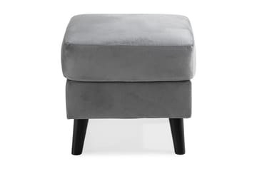Trend Fotskammel - Lysegrå Fløyel - Møbler - Stoler - Krakk - Fotskammel