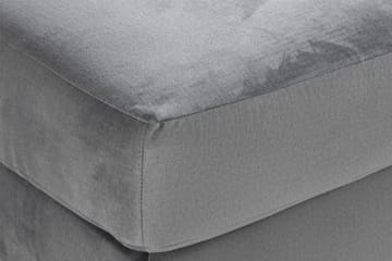 Trend Fotskammel - Lysegrå Fløyel - Møbler - Stoler - Krakk - Fotskammel