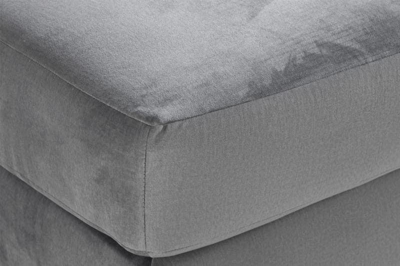 Trend Fotskammel - Lysegrå Fløyel - Møbler - Stoler - Krakk - Fotskammel