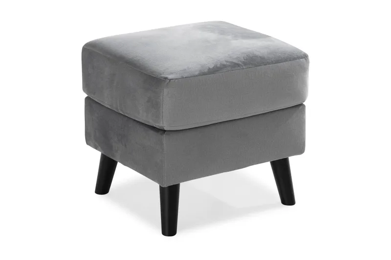 Trend Fotskammel, Lysegrå Fløyel