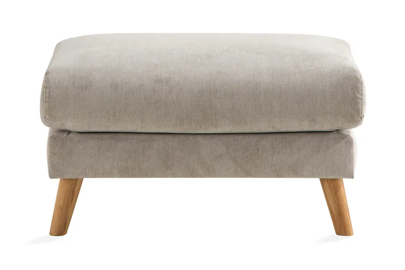 Trend Lyx Fotskammel - Beige/Eik - Møbler - Stoler - Krakk - Fotskammel