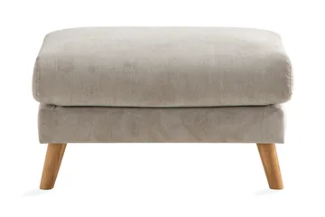 Trend Lyx Fotskammel - Beige/Eik - Møbler - Stoler - Krakk - Fotskammel