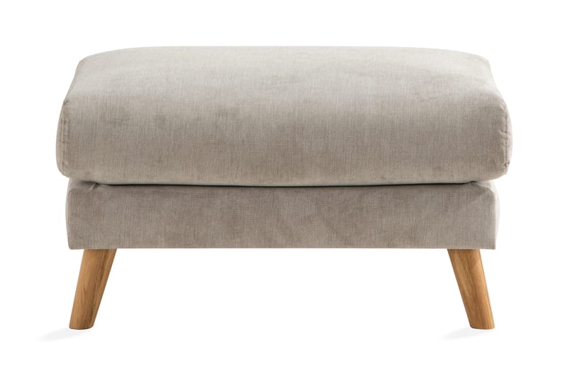 Trend Lyx Fotskammel - Beige/Eik - Møbler - Stoler - Krakk - Fotskammel