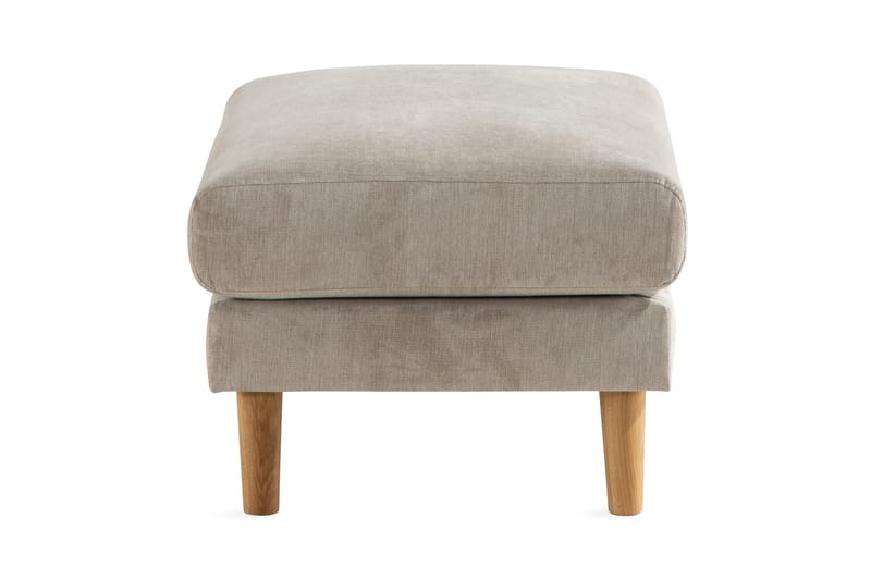 Trend Lyx Fotskammel - Beige/Eik - Møbler - Stoler - Krakk - Fotskammel
