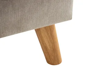 Trend Lyx Fotskammel - Beige/Eik - Møbler - Stoler - Krakk - Fotskammel