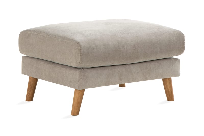 Trend Lyx Fotskammel, Beige/Eik
