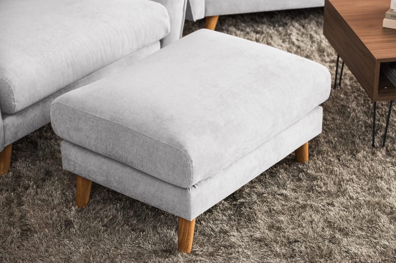 Trend Lyx Fotskammel - Lysegrå - Møbler - Stoler - Krakk - Fotskammel