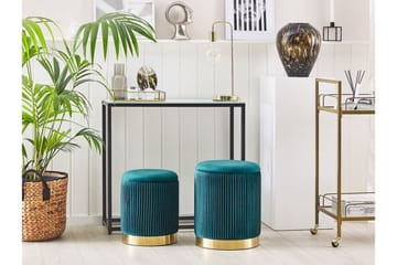 Trumelet Fotskammel med Oppbevaring 2-pk - Blå - Møbler - Stoler - Krakk - Fotskammel