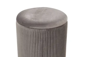 Trumelet Fotskammel med Oppbevaring 2-pk - Grå - Møbler - Stoler - Krakk - Fotskammel