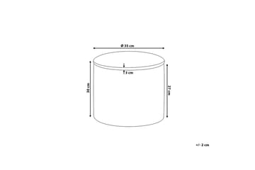 Tunica Fotskammel 35 / 30 cm - Rosa - Møbler - Stoler - Krakk - Fotskammel