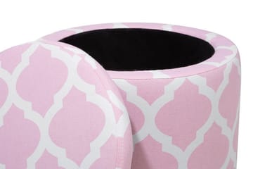 Tunica Fotskammel 35 / 30 cm - Rosa - Møbler - Stoler - Krakk - Fotskammel