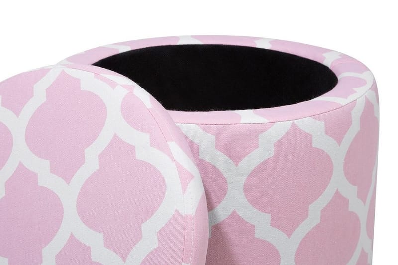 Tunica Fotskammel 35 / 30 cm - Rosa - Møbler - Stoler - Krakk - Fotskammel