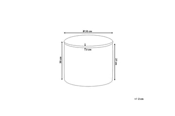 Tunica Fotskammel 35 / 35 cm - Grønn - Møbler - Stoler - Krakk - Fotskammel