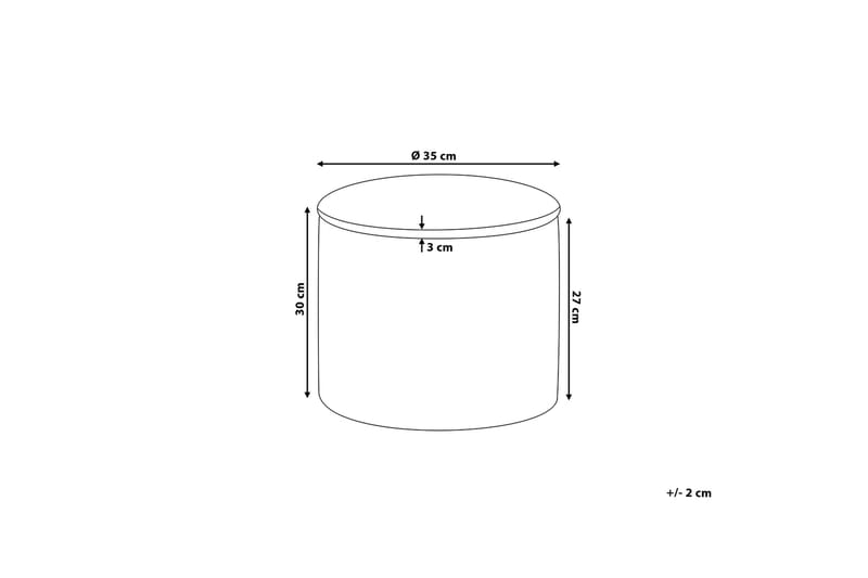 Tunica Fotskammel 35 / 35 cm - Grønn - Møbler - Stoler - Krakk - Fotskammel