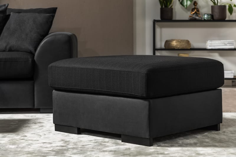 Vanlig fotskammel Scandinavian Choice Cuba fotskammel Vintage 2, Porto 5, Svart - Møbler - Stoler - Krakk - Fotskammel